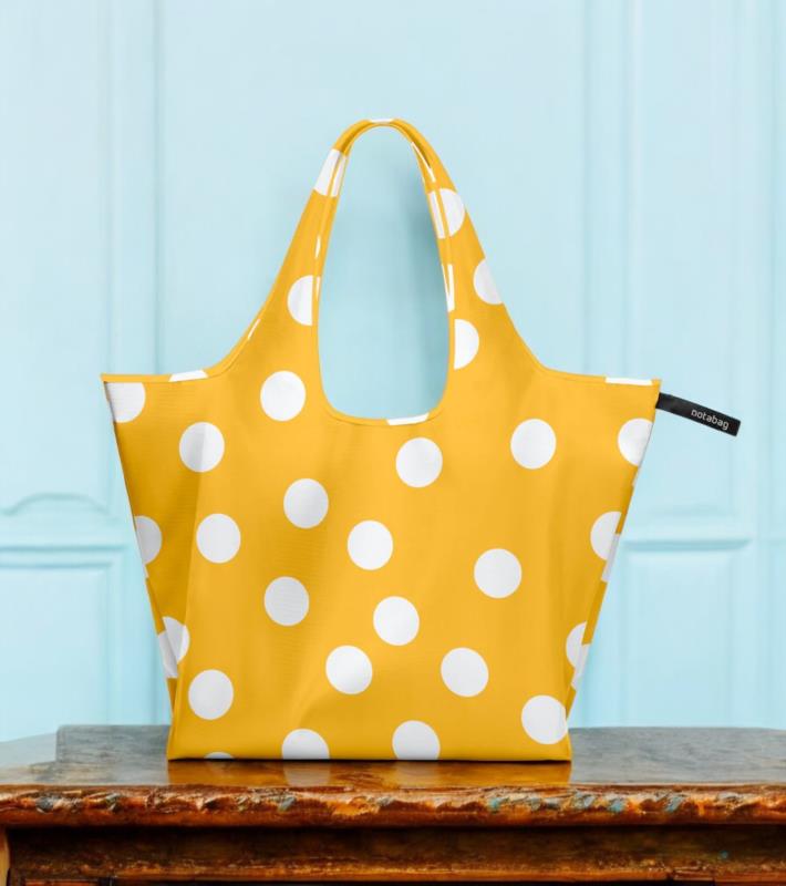 TOTE YELLOW DOTS